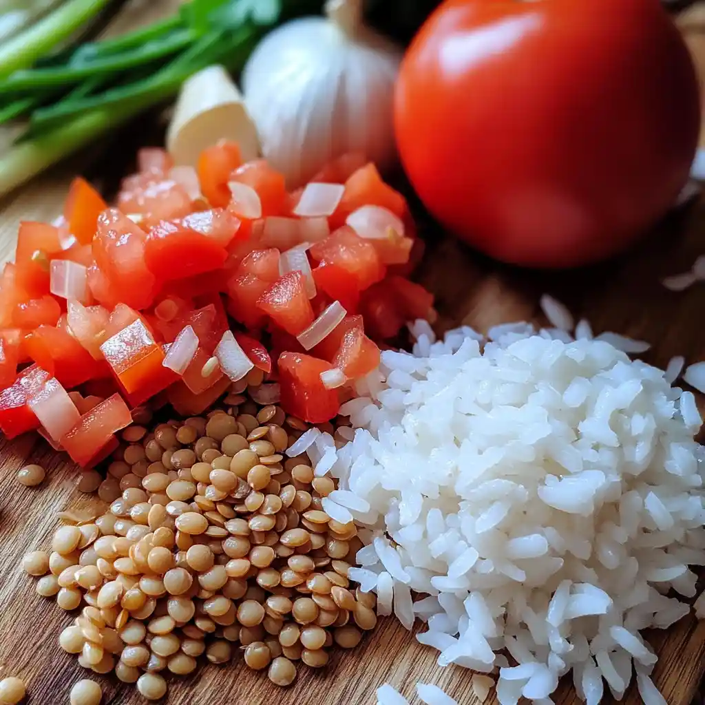 fakorizo-ingredients-greek Fakorizo Ingredients Lentils Rice Greek Cooking