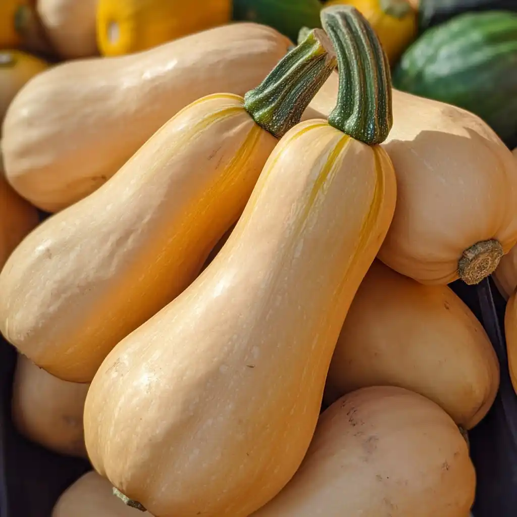 fresh-butternut-squash-market Fresh butternut squash at farmers market