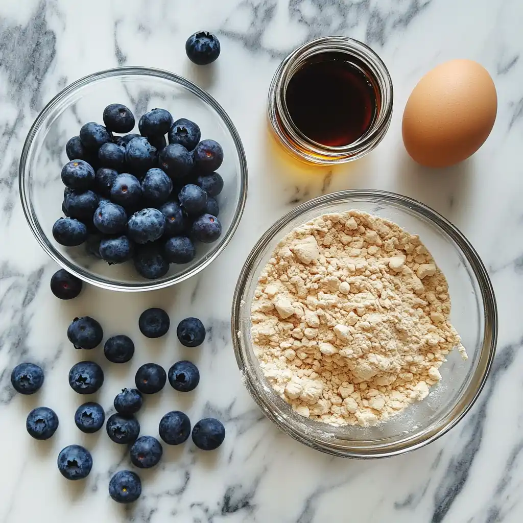 gluten-free-blueberry-muffins-almond-flour-ingredients Ingredients for gluten free blueberry muffins almond flour recipe