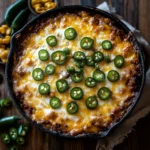 Hot Taco Layer Dip 2 Hot Taco Layer Dip in cast iron skillet