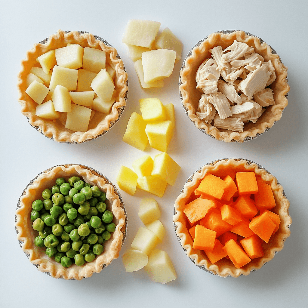 KFC pot pie carb breakdown by ingredients