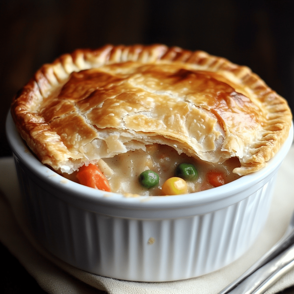 KFC pot pie carbs in a golden flaky crust with creamy filling