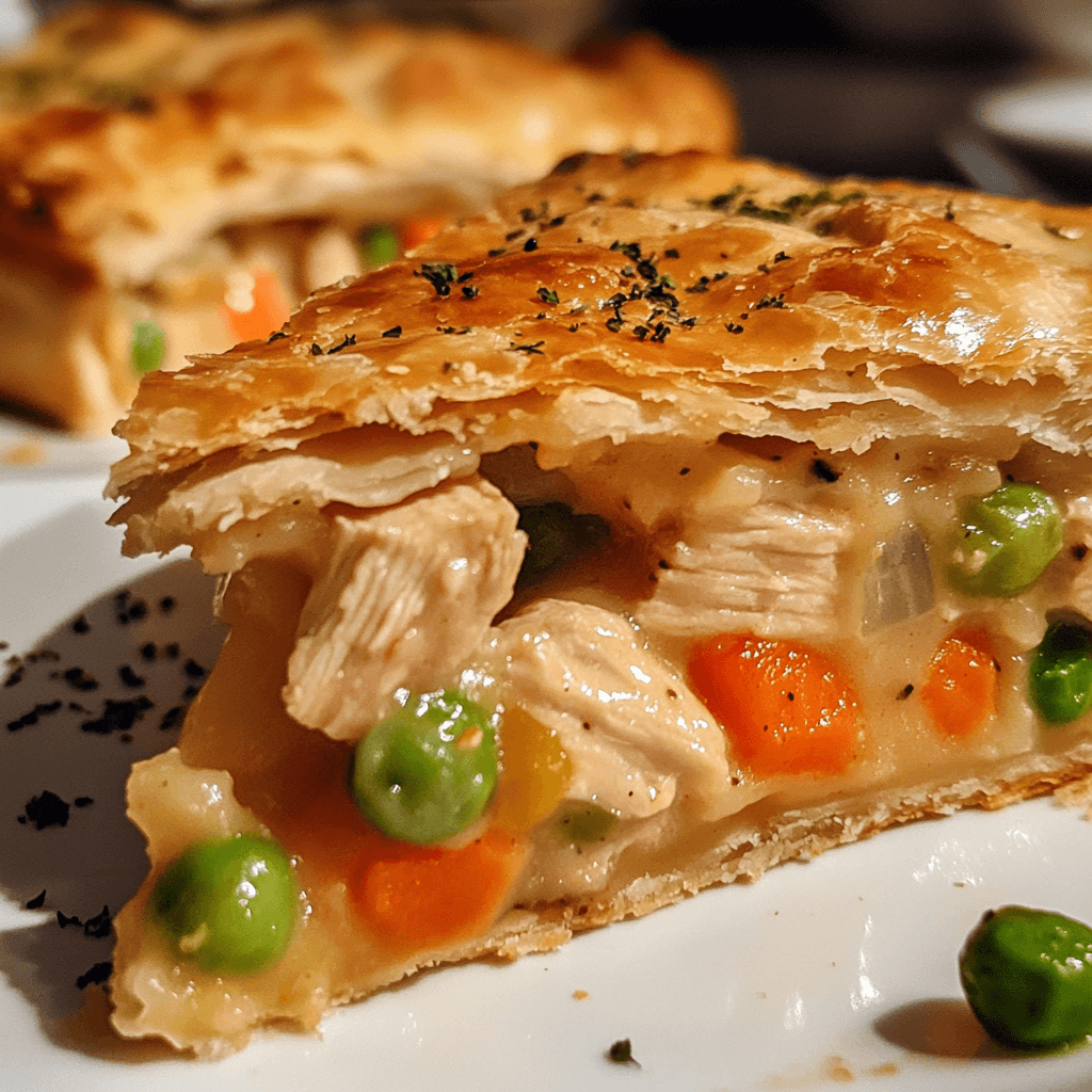 KFC chicken pot pie ingredients chicken peas carrots